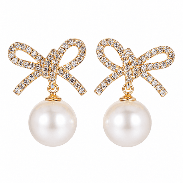 Rose Gold Bow Earring